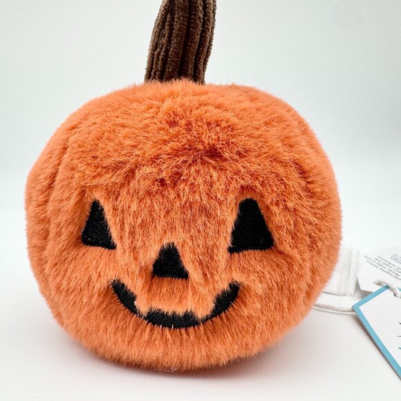 Jellycat Ooky Jack O’Lantern Pumpkin Plush Toy Soft Halloween Stuffed Doll NWT - Picture 7 of 9